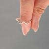 Sterling Silver Wave Curve Ring – Simple, Elegant, European-American Style Luxury for Women