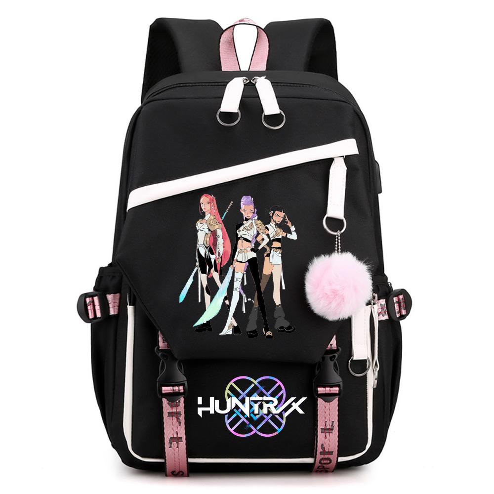 Cartoon K-pop Demon Hunters Printed Large Capacity Backpack for Teenger Student Girl Boy Back To School Bookbag Women Waterproof Travel Bag Kid Gift