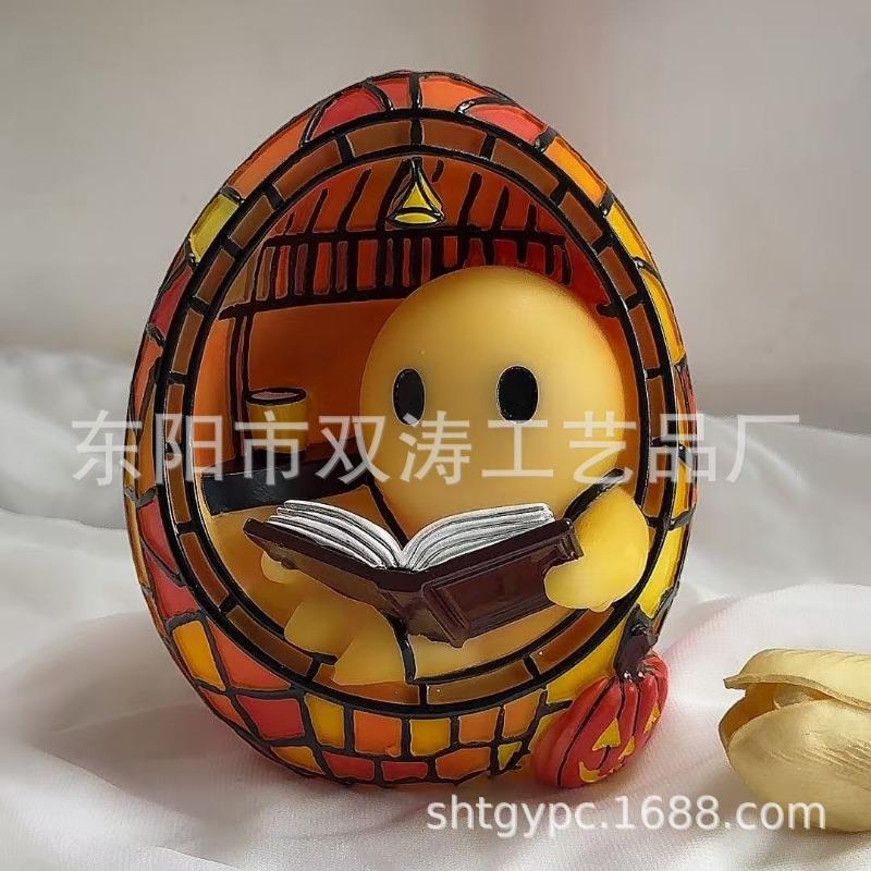 Resin Lamp Halloween Decoration Resin Ornament Night Light Resin Handicraft Ornament