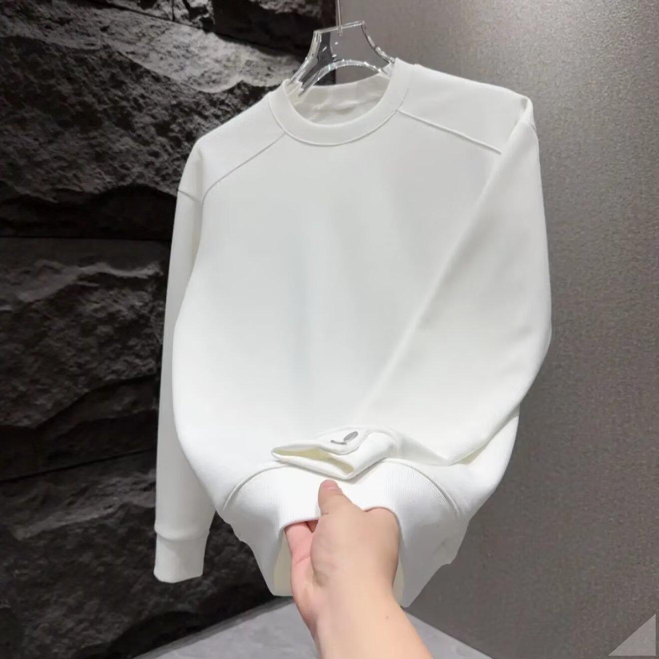 Autumn Men s Trendy Patchwork Round Neck Long Sleeve Hoodie - Luxury, Breathable, Versatile Top XXXL