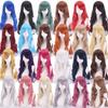 Universelle Anime Cosplay lange lockige Haare 70cm lang lockige Haare täglich Harajuku süßes Mädchen mehrfarbige COS Wellenperücke Vollkopfbedeckung