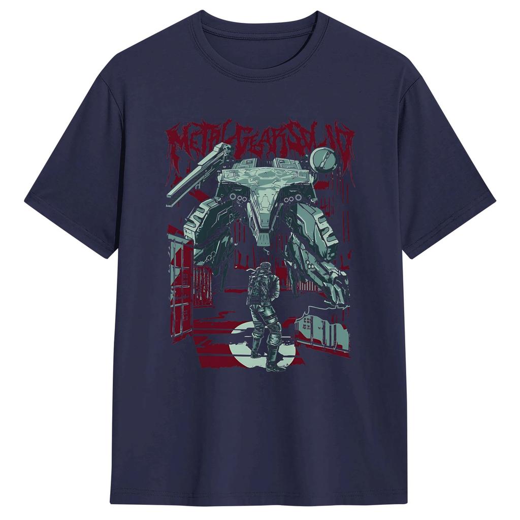 Unisex TShirt Metal Gear Solid MGS Game Vintage Cotton Tee Shirt Short Sleeve  T Shirts Round Neck Clothing Birthday Gift