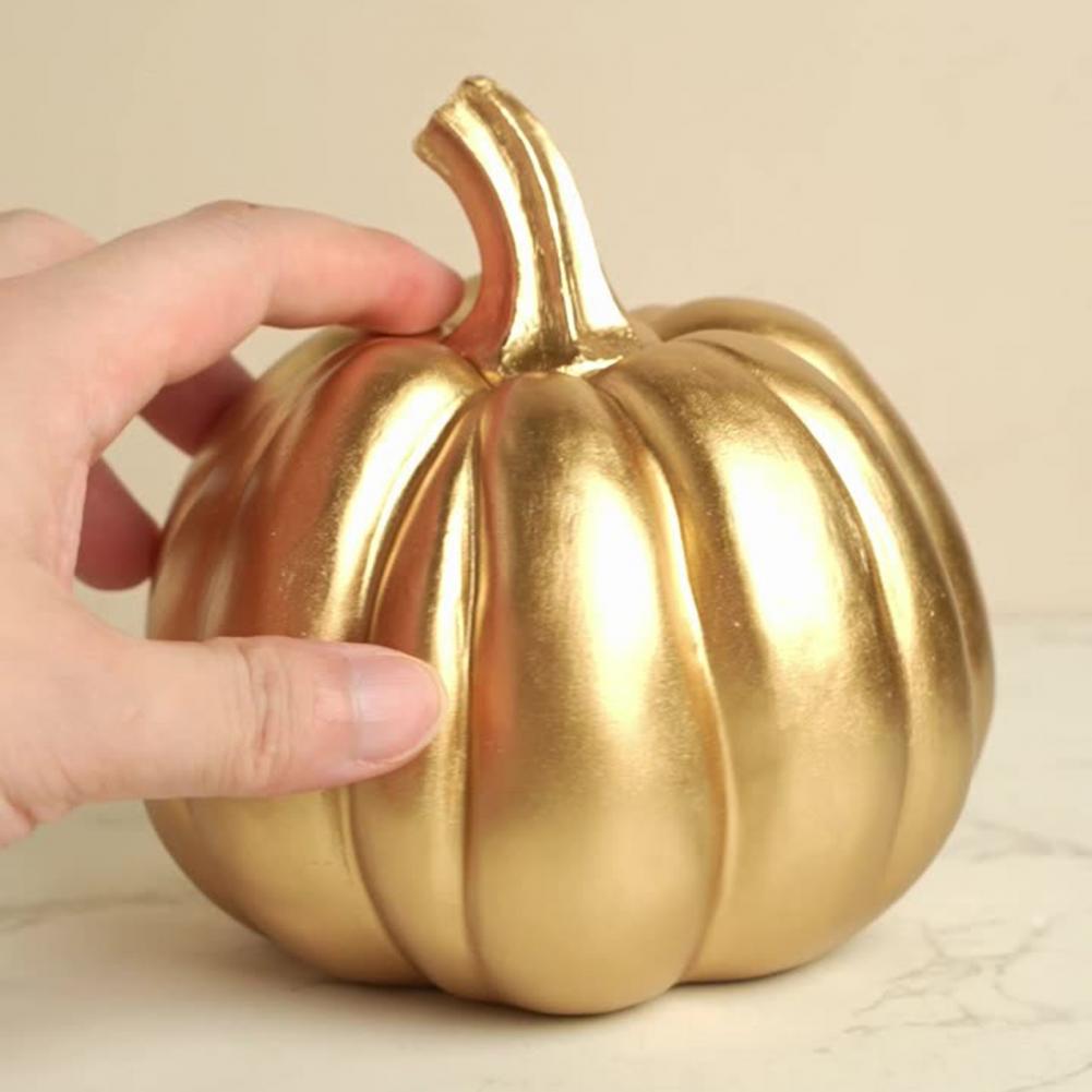 Halloween Decoration Hand-painted Pumpkin Ornament Set for Fall Home Decor Mini Artificial Pumpkins for Diy Crafts Halloween