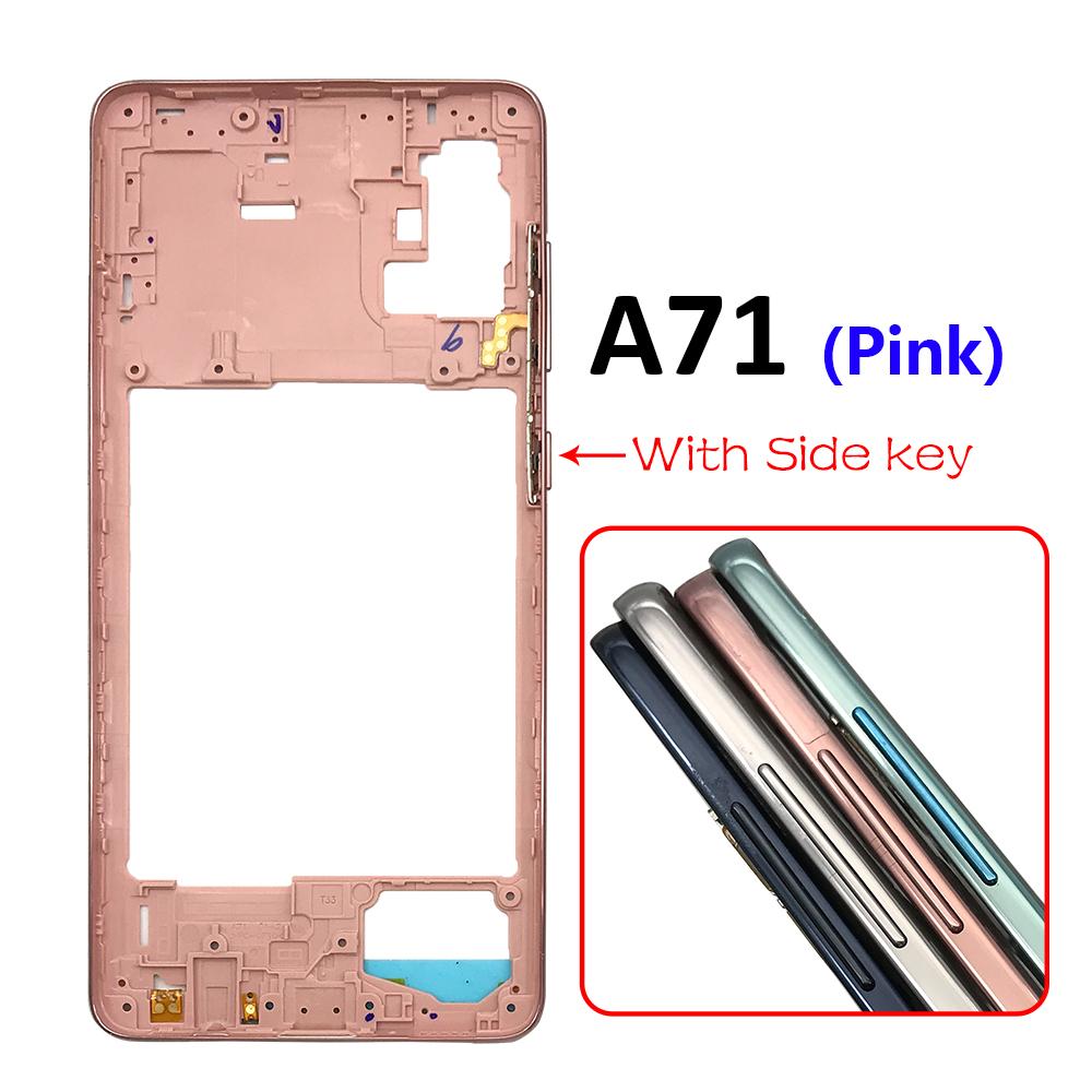 New For Samsung A21S A31 A41 A51 A71 Middle Frame Housing Frame Panel Rear Housing Panel Replacement Part