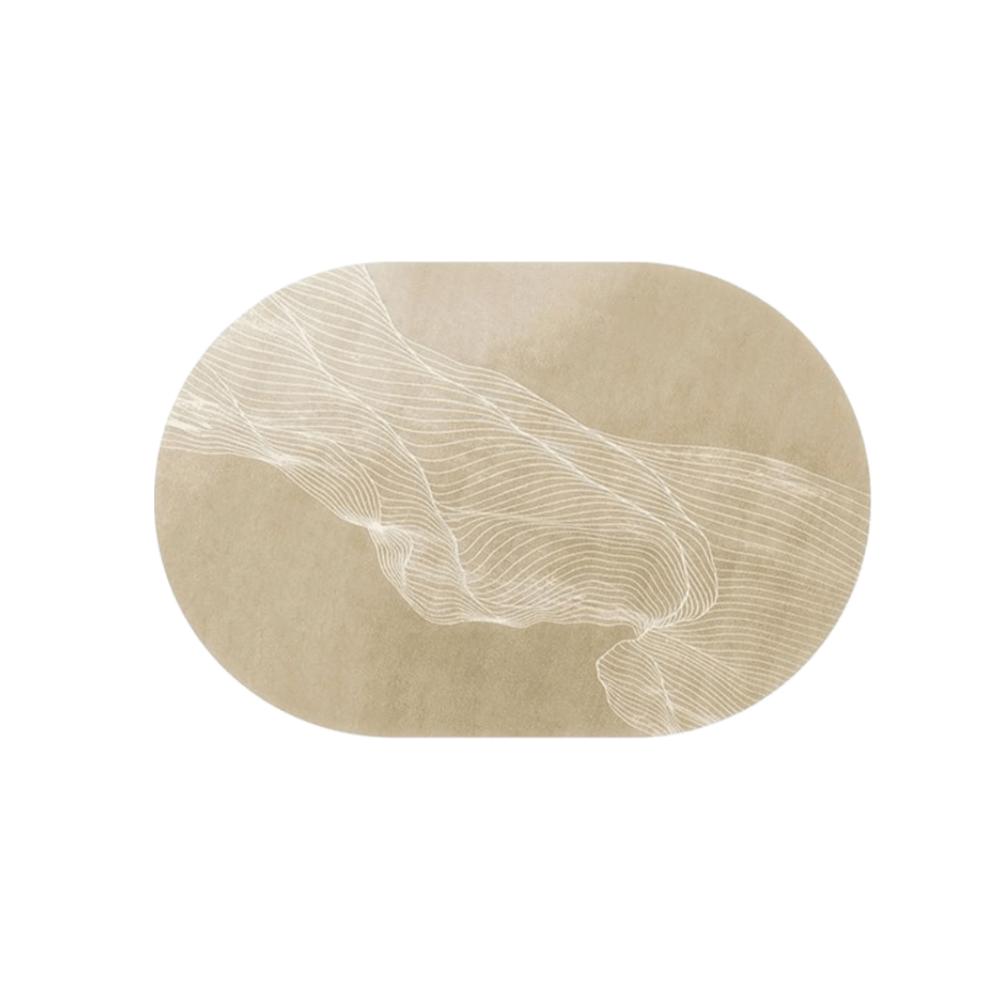 Elegante PVC-Wärmedämmmatte Ovale Form Hitzebeständige Tischmatte Wasserdicht Ölbeständig Esstischunterlage Küchentisch