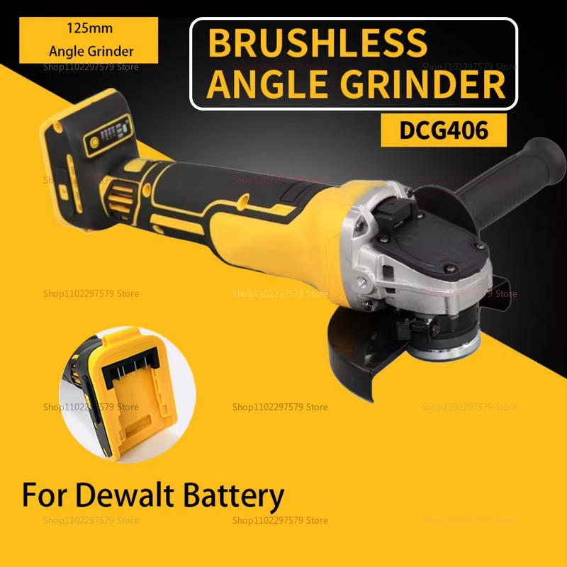 125mm Brushless Angle Grinder Bare Tool Metal Polishing Cutting Machine For Dewalt Batteries Rechargeable Pin Saw Power Tool