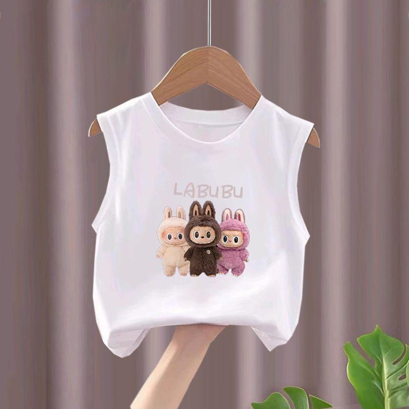 Children's Patterned Sleeveless Vest, Summer Casual Top for Boys and Girls