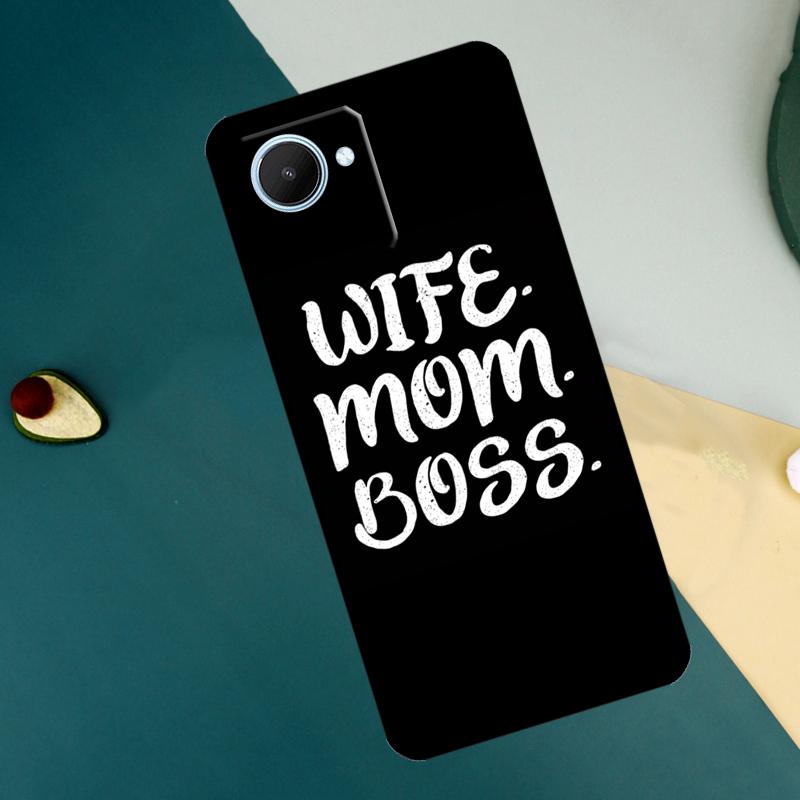 Wife Mom Boss For Realme C55 C71 C75 C67 C63 C51 C61 C53 C35 C65 11 12 13 14 15 Pro Plus GT6 GT7 Pro Case