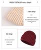 Winter Rabbit Down Core Knitted Hat for Women - Windproof, Warm, Breathable, with Large Brim - Perfect for Students and Couples