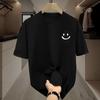 Men's Ice Silk Quick-Dry Crew Neck T-Shirt, Short Sleeve, Loose Fit, Plus Sizes, Casual Summer Style.