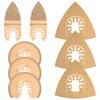 8Pcs Multitool Blades Cemented Carbide Oscillating Saw Blades Professional Triangle Saw Blade for Ceramic Tile Marble Cutting