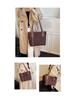 Korean-Style Suede Tote Bag: European & American Retro, Large Capacity, Casual Commuter Shoulder Bag