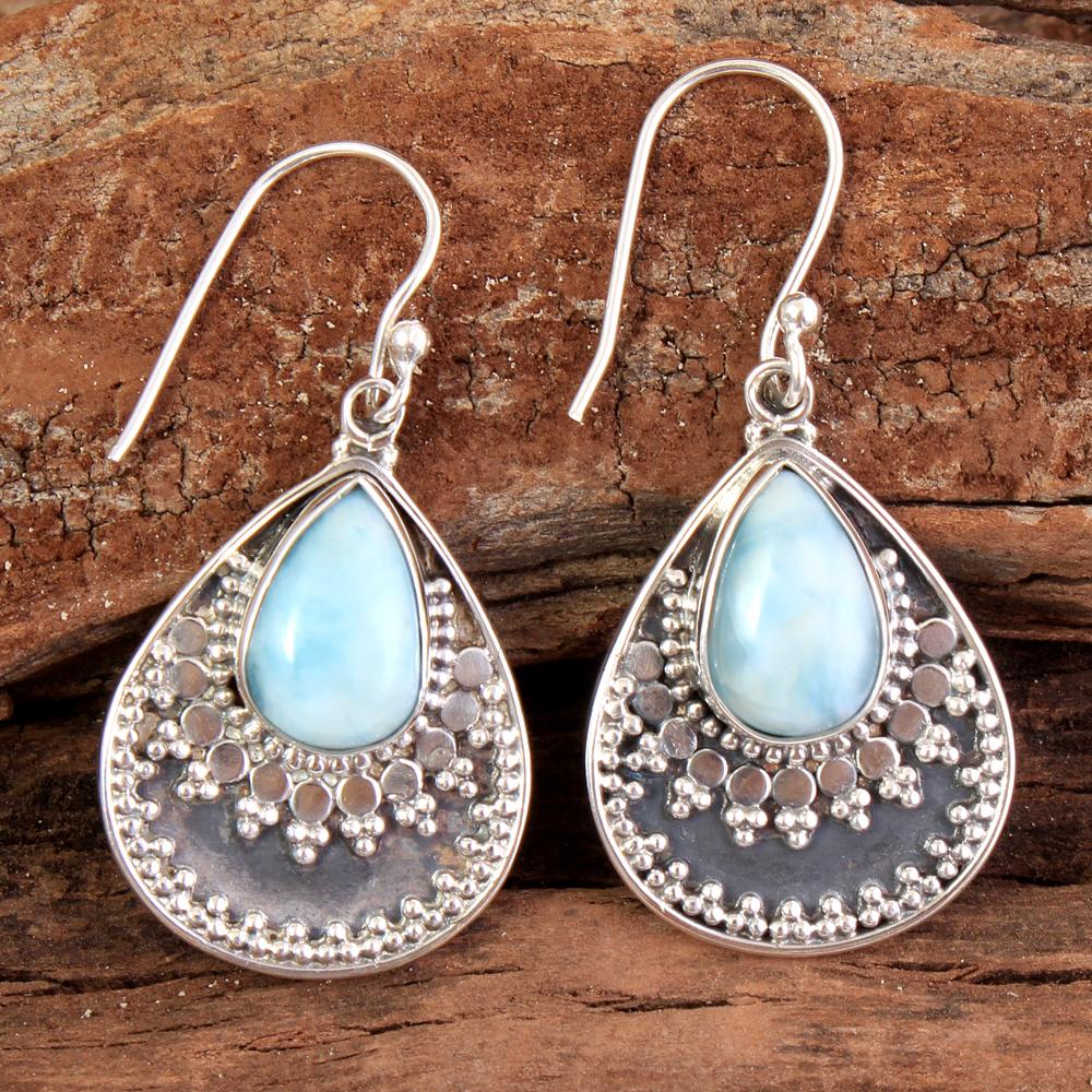 

Серьга из черного оникса, лунного камня, лабрадорита, ларимара, серебро, ювелирное изделие ручной работы из стерлингового серебра 925 пробы, серебряная серьга-подвеска синий