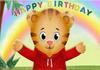 Sfondo Cartone Animato Daniel Tiger, Striscione con Tema Amici del Quartiere, Decorazione Festa Bambini, Sfondo Fotografico