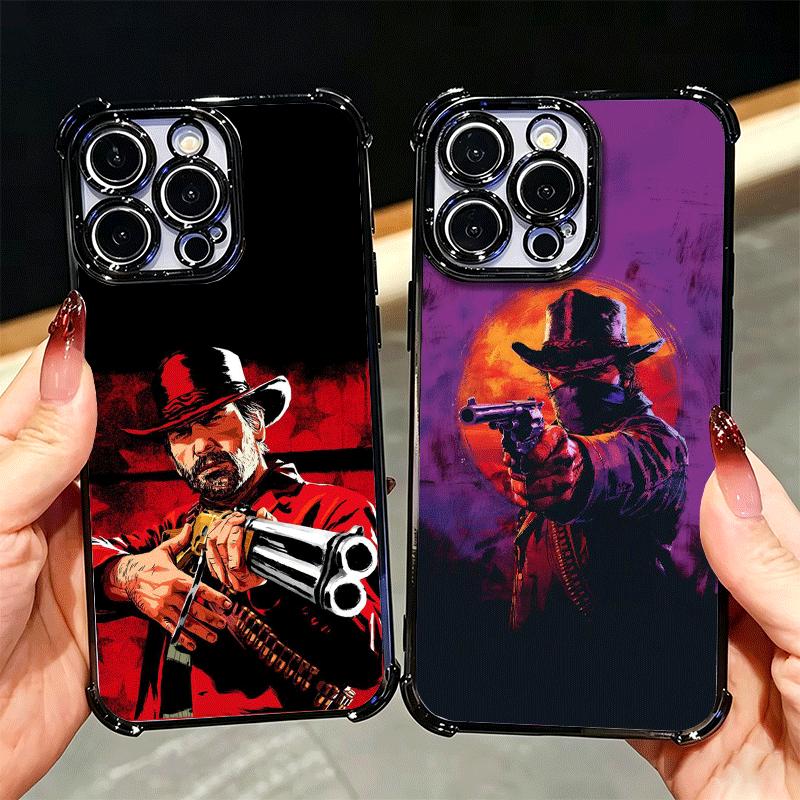 Red Dead R-Redemption Plating Phone Case For Xiaomi Poco X5 X6 X7 X8 Pro Max F8 Ultra F7 M8 M7 M5S Redmi 15C 15 14C 13C 13 X3 12