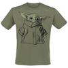 Star Wars The Mandalorian Unisex Adult Grogu Sketch T-Shirt