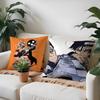 Hot Anime S-Soul EaterS Pillow Case Anti-dustmite Pillow Invisible zipper silky short plush Sofa cushion cover