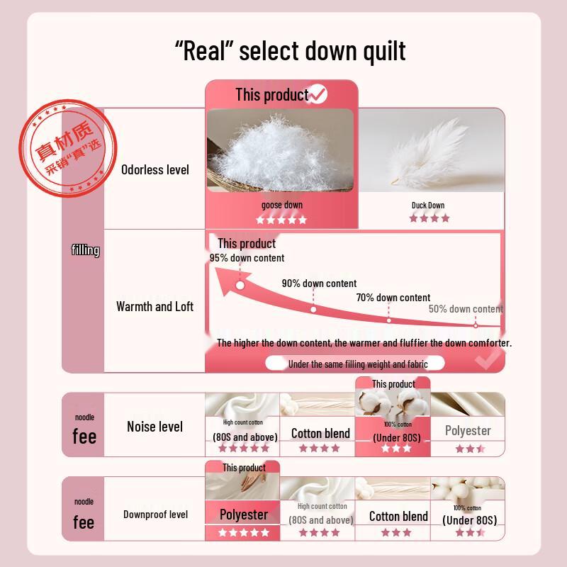 Interlagos Ergonomic 95% White Goose Down Duvet (Japanese Import)