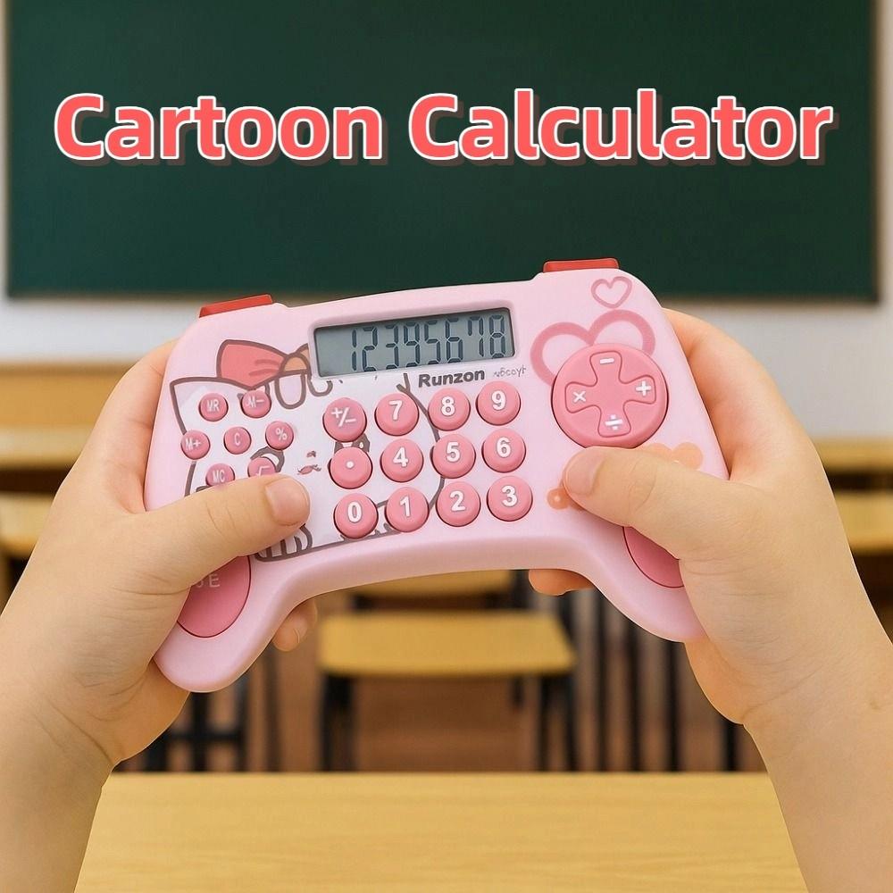 Kształt Konsoli do Gier Kreskówkowy Kalkulator Kreatywny Kalkulator Studencki Rachunkowość Finansowa