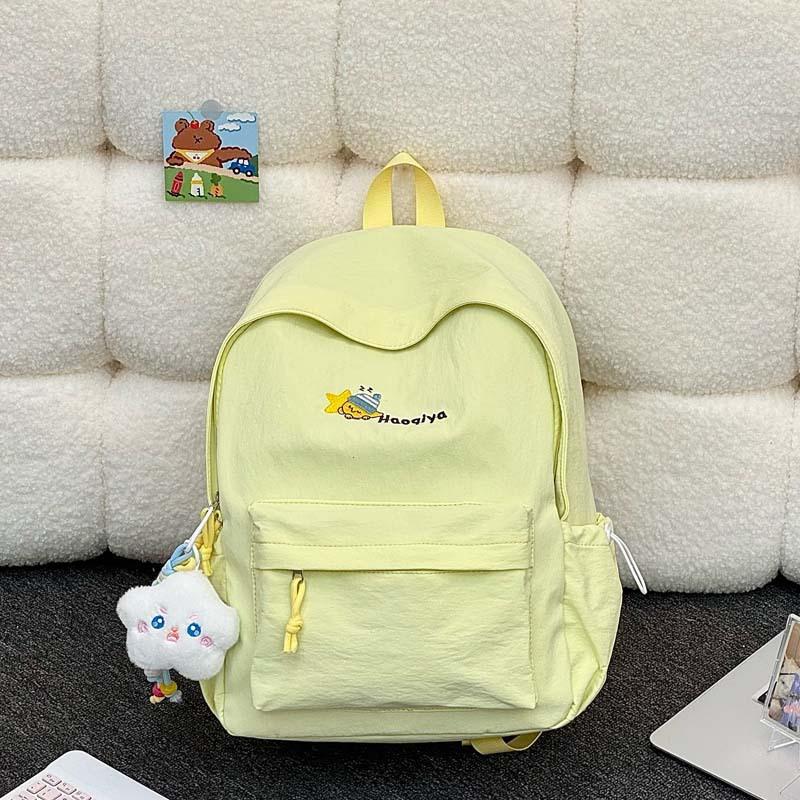 Schoolbag Japanese Ins Small Fresh Casual Schoolbag Female High Value Junior High School Student College Student Cute Backpack Lightweight Backpack