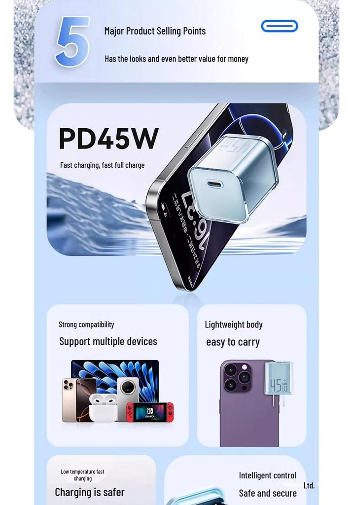 Compatible Fast Charging Data Cable for iPhone 15, 14 Pro Max, and Original 16 Charger.