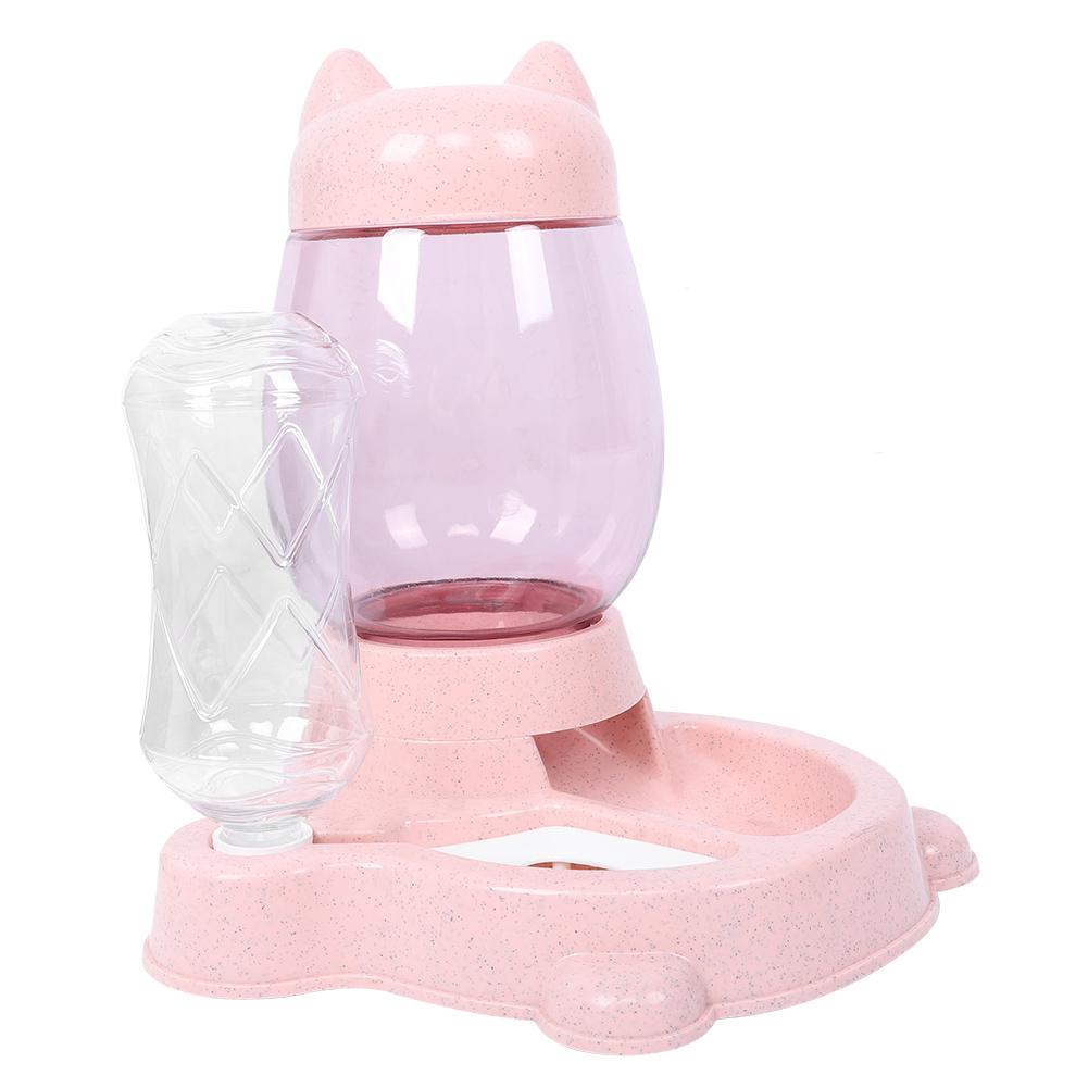 2 in 1 PP Pet Large Compacity Auto Food Feeder Drinking Fountain Supply for Dog Cat