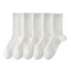 Female Early Autumn Pure Cotton Breathable Mesh Hollow Deodorant Boneless White Tube Stack Socks