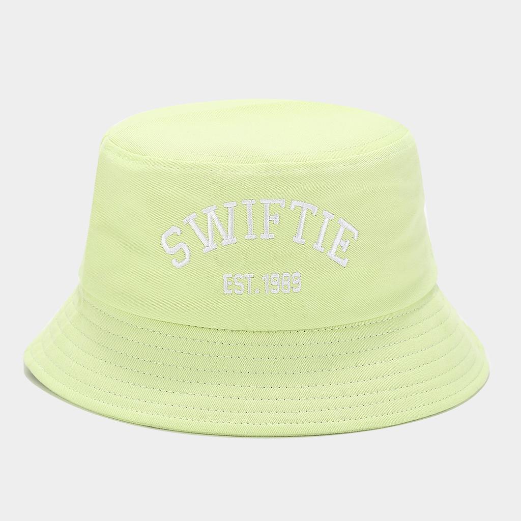 New SWIFTIE embroidered bucket hat trendy summer fashion fans fan hat couple sunscreen basin hat breathable