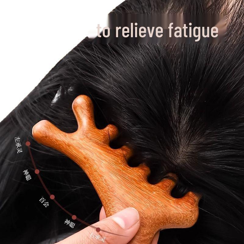 Dolphin-Shaped Multifunctional Acupoint Guasha Comb for Scalp Massage