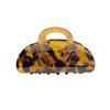 Dark Series Tortoiseshell Leopard Acetate Claw Clip: Large/Medium Hair Clip for Women