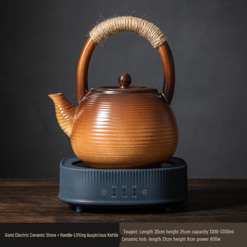 Gomi Electric Ceramic Tea Stove with Ceramic Teapot Set