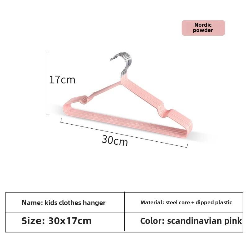 

Безопасная для детей антискользящая вешалка для одежды из железной проволоки для домашнего использования, двухцелевая вешалка для сухой и мокрой одежды, для взрослых и детей
