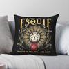 Esquie Clair Obscur Expedition  Square Pillowcase Polyester Linen Velvet Pattern Zip Decorative Bed Cushion Cover