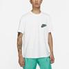 Nike T Shirts Men's White Crew Neck Moderate Straight Fit (Unisex) T-Shirts DJ1563 100