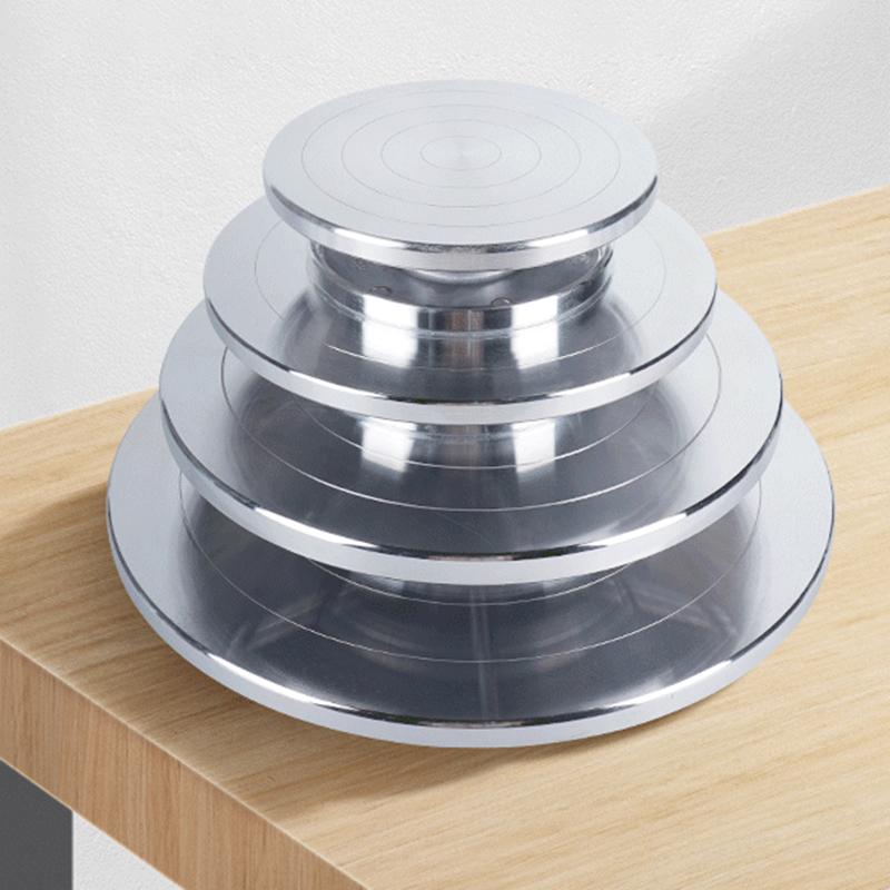 Double Face Use Aluminum Alloy Turntable For Ceramic Clay Sculpture Platform Pottery Wheel Lazy Rotating Tools