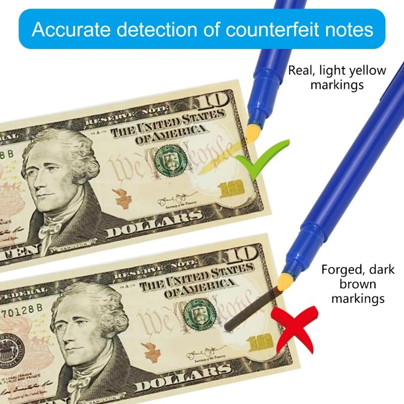 5/10Pcs Fake Bill Detector Marker Pen, Fake Money Checker Currency Detector Pen, Fake Money Detector Markers