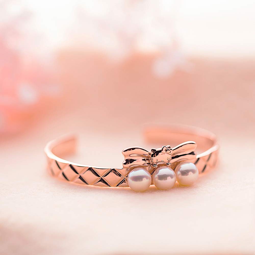 Hello Kitty Armband Hello Kitty Rosa Süßes Steppdecken Armreif [Mond-Label] Damen [Geschenkverpackt]