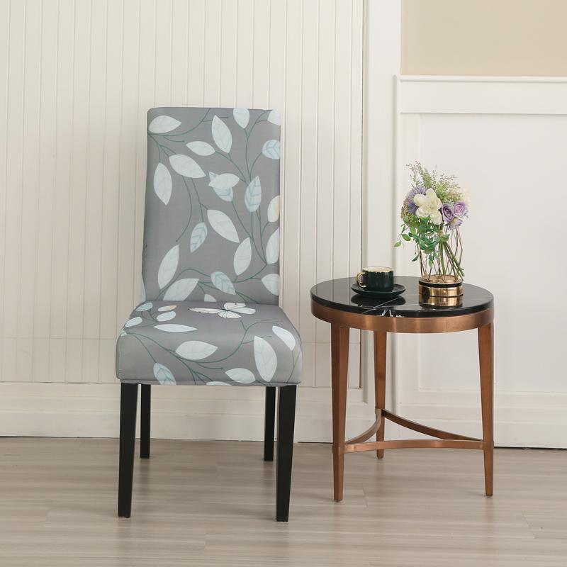 1PC Geometrischer elastischer Esszimmerstuhlbezug Stretch Sitzbezug Schonbezüge Stuhlhussen für Esszimmer Hochzeit Hotel Bankett Büro