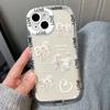 Capas de celular para iPhone 11 13 XR 15 Pro Max 12 14 Pro Max capa iPhone 16 7 Plus 8 Plus XS Max Padrão de desenho animado Proteção antiqueda À prova de choque