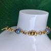 Natural Freshwater Pearl 18K PVD Gold-plated Stainless Steel Beaded Bracelet Jewelry