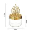 6pcs Golden Storage Containers Plastic Small Cases Unique Candy Box  Wedding Ceremony