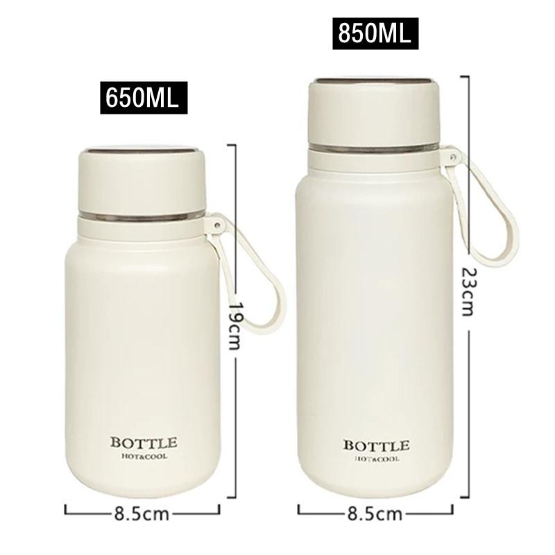 650ml/850ml Fashion Stainless Steel 316 Thermal Flask Portable Long Term Insulation Coffee Tea Thermal Bottle Travel Tumbler