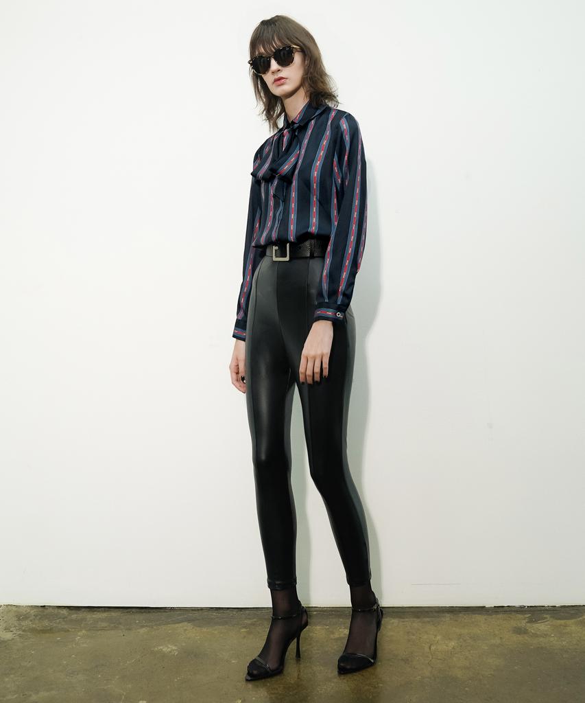 Untage High-Rise Leather Leggings Pants_Uws-Fp22