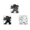2,9x3cm Plastová nálepka na středový znak volantu auta pro Peugeot 106 107 108 206 207 208 301 306 308 407 408 508 3008 4008