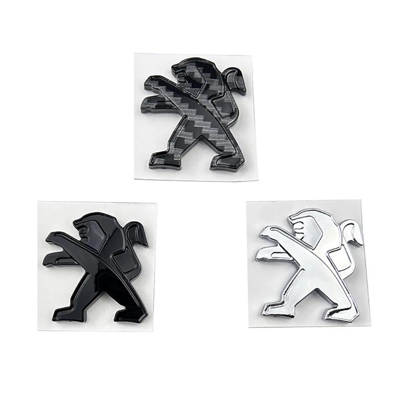 2,9x3cm Plastová nálepka na středový znak volantu auta pro Peugeot 106 107 108 206 207 208 301 306 308 407 408 508 3008 4008