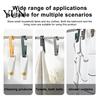 Home Organization Accessories Laundry Hook with Clip, Non-Drilling ABS Closet Organizer, Multi Purpose Plastic Clamps Durable Anti-slip Clothes