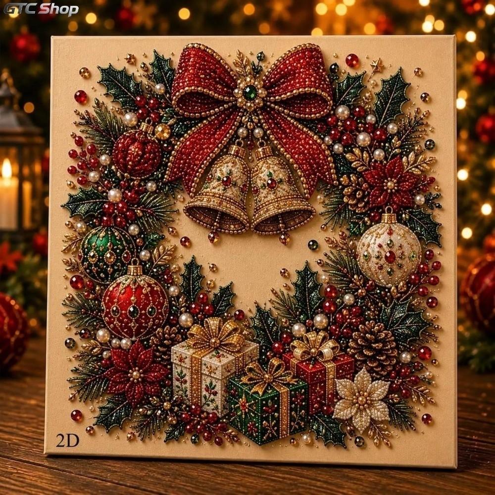 Santa Claus Christmas Rhinestone Painting Art Kit Handmade Christmas Decor Holiday Gifts