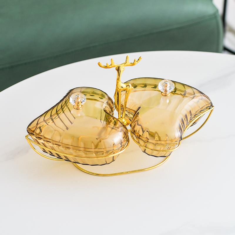 Plastic Fruit Bowl Snack Tray Dried Fruit Plate Candy Box Food Storage Box Fruit Plate Dried Fruit Boxes Dessert Plates Dishes