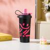 New 111 Stainless Steel Double Drink Coffee Cup Large Capacity Vacuum Thermos Cup Outdoor Portable Portable Straw Cup