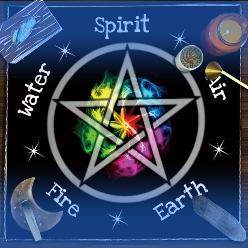 Divinations Tablecloth Star Symbol Astrology Tarots Card Tablecloth Altars Cloth Divinations Board Game Accessory